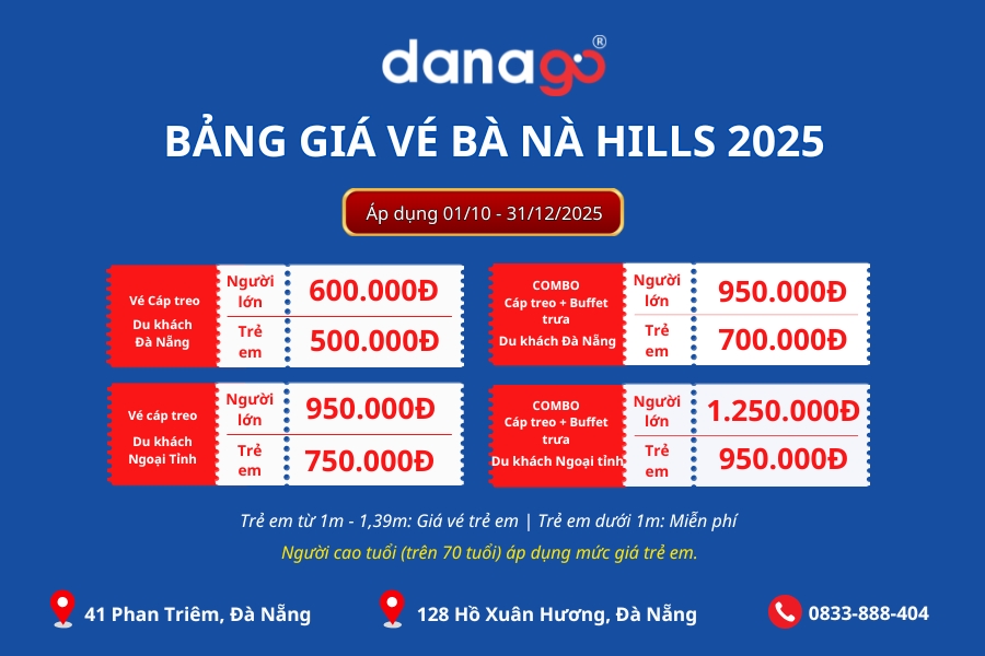 Vé Bà Nà Hills mới nhất 2025